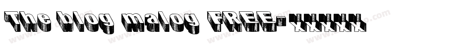 The blog malog FREE字体转换